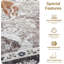 Aspire Homeware Distressed Floral Area Rug-1933536128