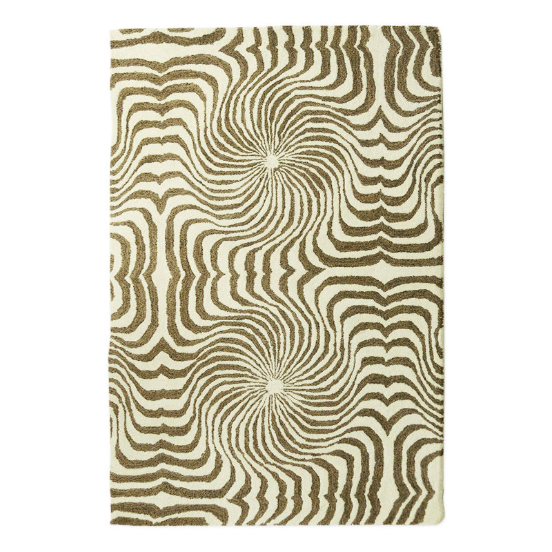 Tapis vert touffeté à la main