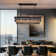7-Lights Dimmable Tiered Rectangle Chandelier With Crystal Accents