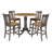 Doryan 4 - Person Solid Wood Solid Wood Top Pedestal Dining Set
