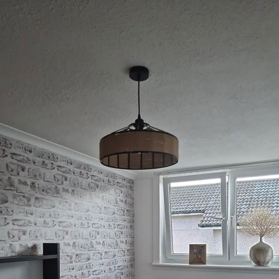 1 - Light Black Dome Pendant