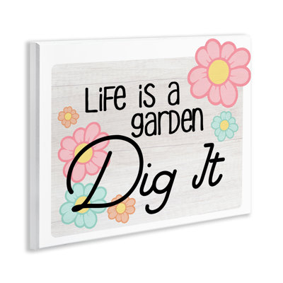 Art de plaque murale "Life's A Garden" par Ziwei Li