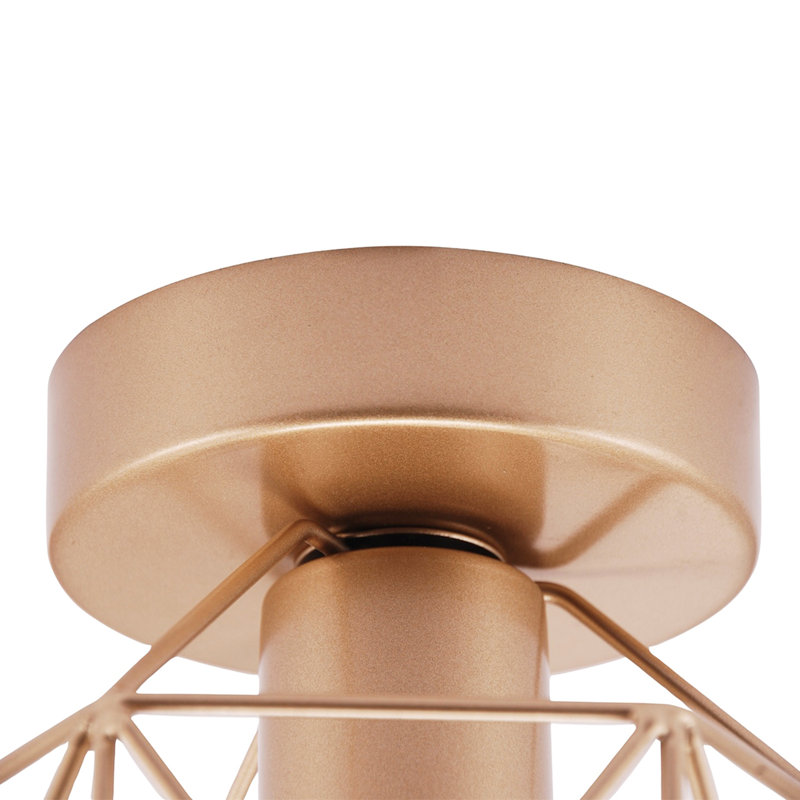 Semi Flush Mount, Brushed Gold