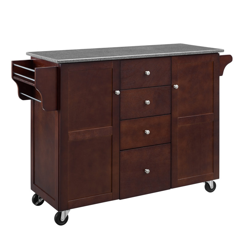 Pepperell 44 " W Kitchen Cart, Espresso