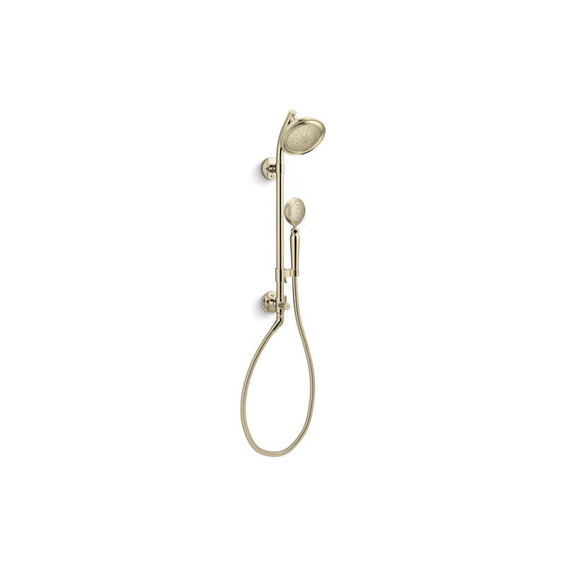 HydroRail-S Artifacts Complete Shower System, Gold