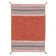 Azizi Striped Hand Woven Cotton Orange Rug