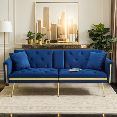2 Seater Velvet Sofa