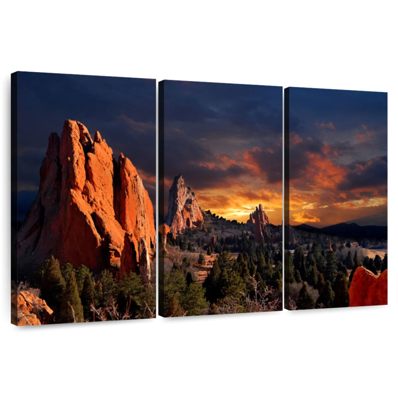 Alvord Garden Of Gods Dusk, H 20 po x l 33 po
