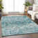Premium Machine Washable Prisco Teal Rug