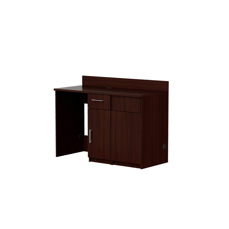 Cabinet de rafraîchissement de bureau avec mini-réfrigérateur et poubelle - Station de café commerciale entièrement assemblée - l 54 po x P 24 po x H 36 po
