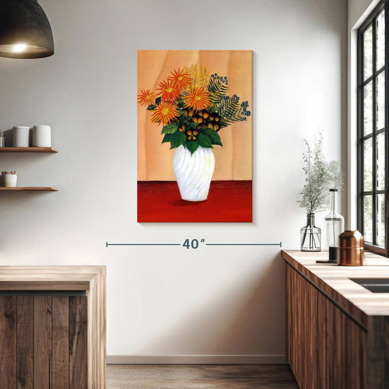 Bouquet de fleurs Harnek 1909-10, H 39 po x l 26 po