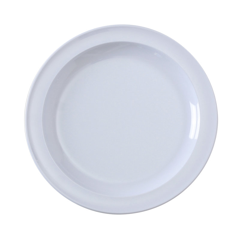 Assiette à salade en mélamine 9 po Nessico, blanc