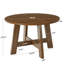 Table de salle à manger 46,46 "pour 2 à 4 personnes, table de cuisine de ferme avec 4 pieds