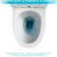 Toilette en céramique à double chasse avec performance durable et revêtement moderne facile d'entretien