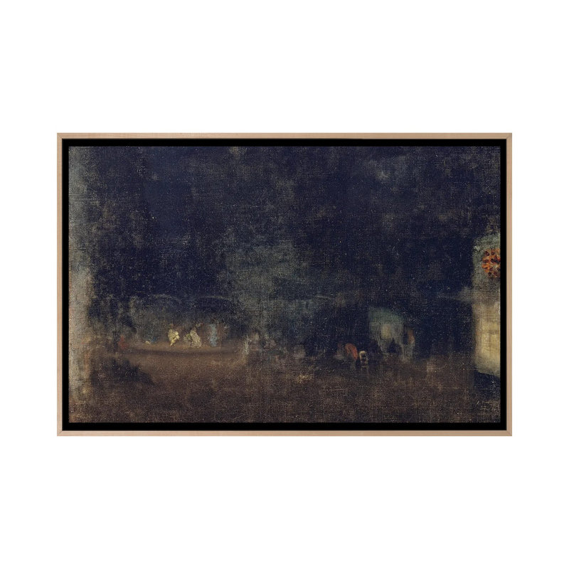 Print, 45.72 cm H x 66.04 cm W x 4.445 cm D, Natural Wood