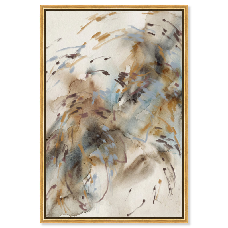 Mindfulness Print by Oliver Gal, 16"H x 11"W, Gold Floater Frame