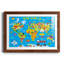 Carte du monde - impression encadrée-61091516-61091520