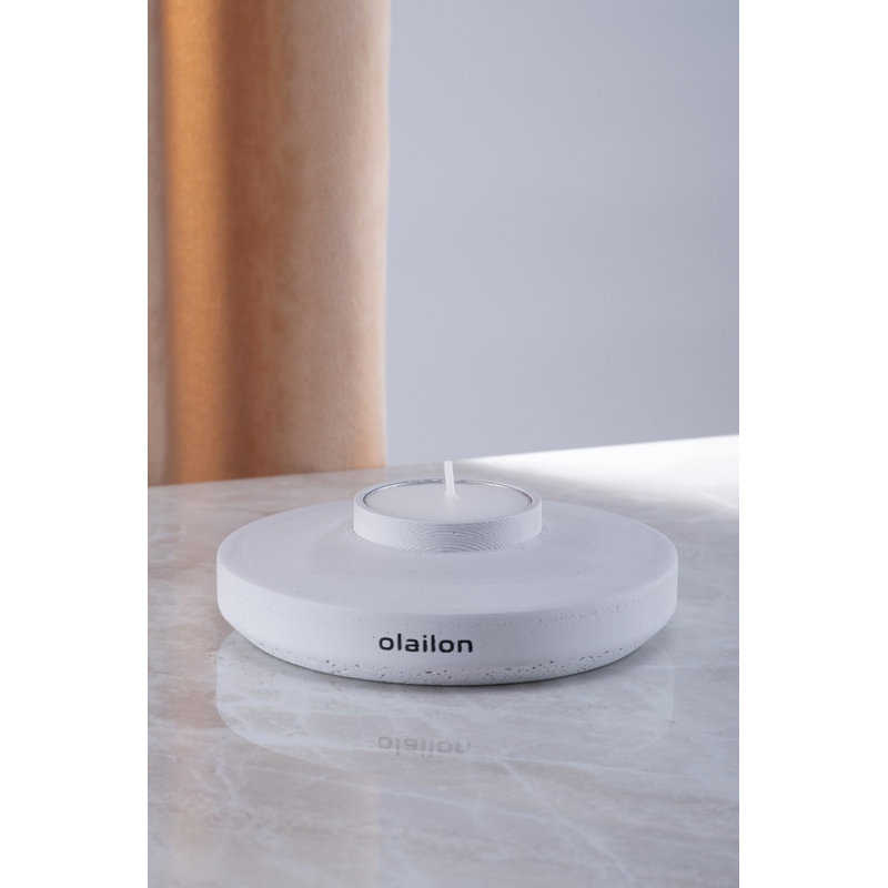 Candly Unscented Scented Tealight Candle with Concrete Holder