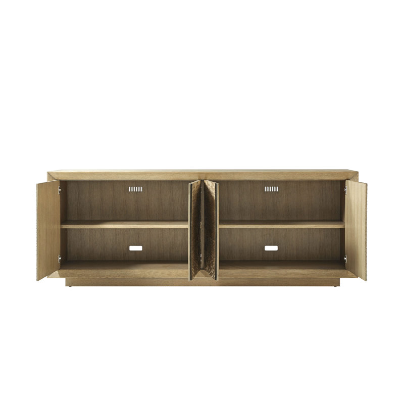 Essence 90.25'' W Solid Wood Sideboard, Blonde