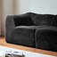Velours 2 places peu encombrant avec base coulissante, idéal pour les petits appartements, coussins décoratifs moelleux, rembourrage en mousse, espaces compacts convenables