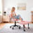 Ergonomic Adjustable Meditation Kneeling Chair with Footstool - Teddy Fleece,385LBS Capacity for Office/Home Yoga & Back Pain Relief-897985517-897985506