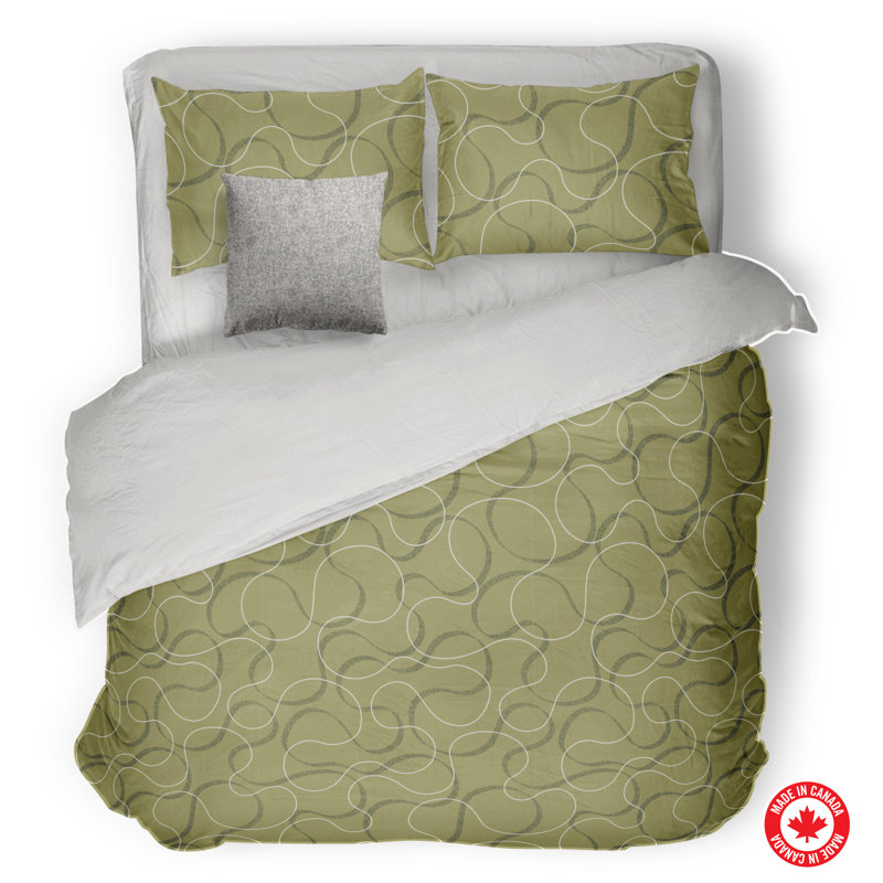Ensemble de confort Moonya, Vert / Gris
