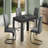 Dining Table, 48" Rectangular, Small, Kitchen, Dining Room, Black Laminate, Contemporary, Modern-1606152204-1606152207