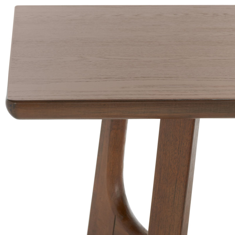 Burk 76" Trestle Dining Table, Medium Oak