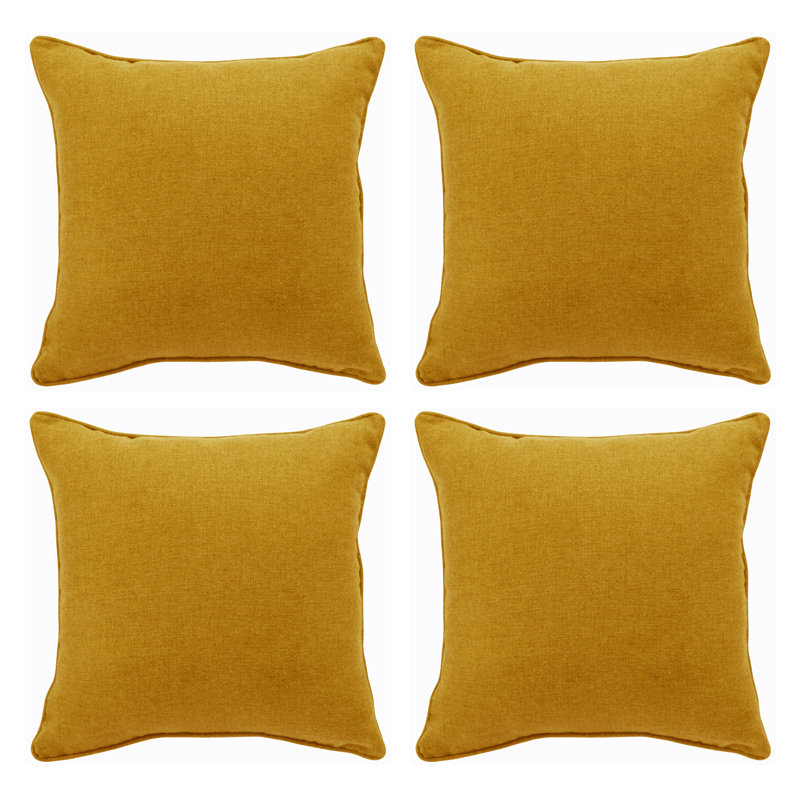 Efren Square Cushion, Yellow