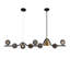 9-Light Spherical Chandelier with Dimmable Kitchen Island