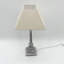 Forteau 45 Cream Wooden Table Lamp | Country Style Bedside Lamp with Washed Wood Base and Elegant Fabric Shade