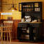 Armoire de cuisine autoportante, cadre décoratif en bois-1226505979