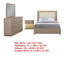 Ensemble de chambre à grand lit 4 pièces Keno, rangement sous le lit, DEL, revêtement beige-114566474