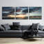 «Horizon Line» par Dennis Frates, ensemble de 3 pièces d'art mural en verre acrylique-101632991