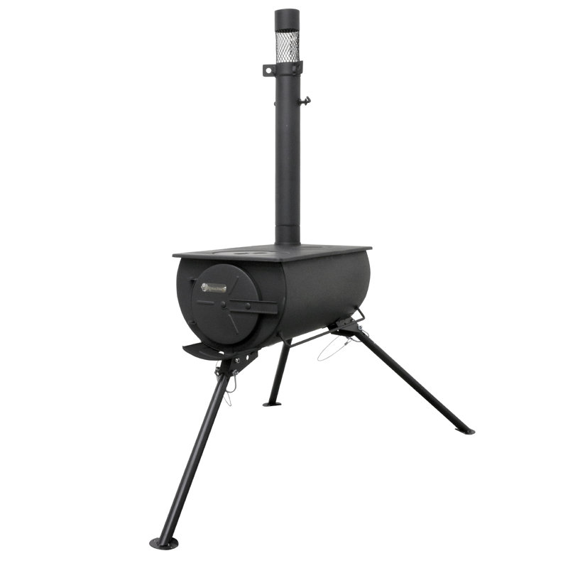 Orion Portable Tri-Pod Tent Stove in Black