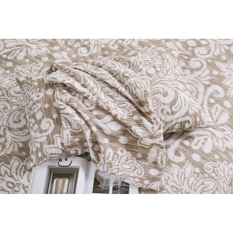 Bedding, Super King Duvet Cover + 2 Standard Pillowcases, Royal Beige