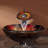 Copper Glass Circular Vessel Bathroom Sink with Faucet-9112502