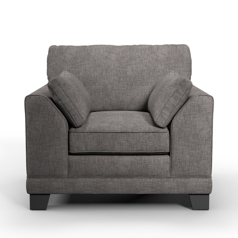 Aadil Upholstered Armchair, Charcoal