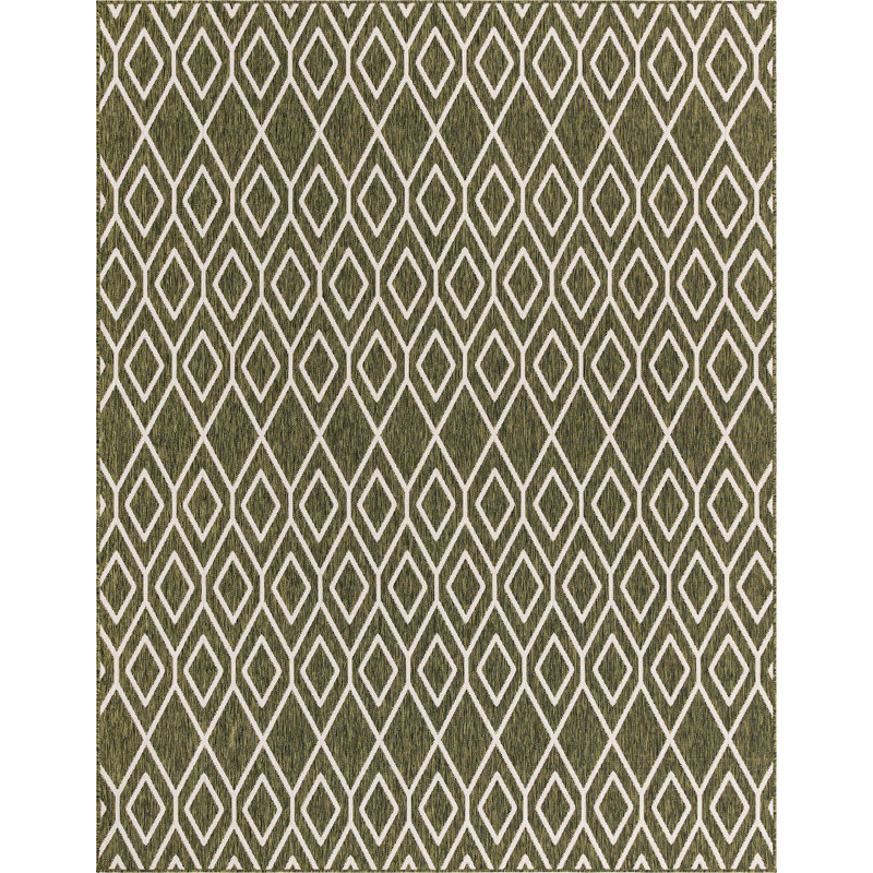 Yettem Abstract Indoor / Outdoor Rug, Rectangle 7'10" x 10'