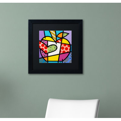 Divina Big Apple I Framed Print on Canvas
