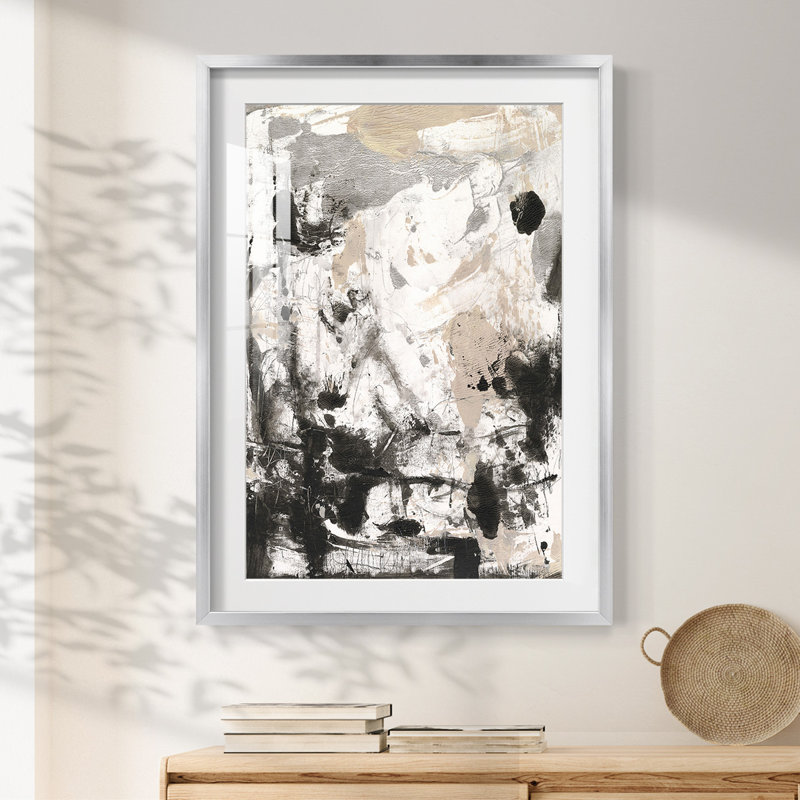 Disarray I - impression encadrée, H 28,5 po x l 20,5 po, Argent argent