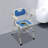 Height Adjustable Shower Commode Chair for Elderly,Bedside Commode Chair with Armrests and Backrest, Shower Seat with Armrests