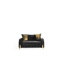 Ensemble de salon moderne 2 pièces Lust en noir (NJ Inventory)-960760335