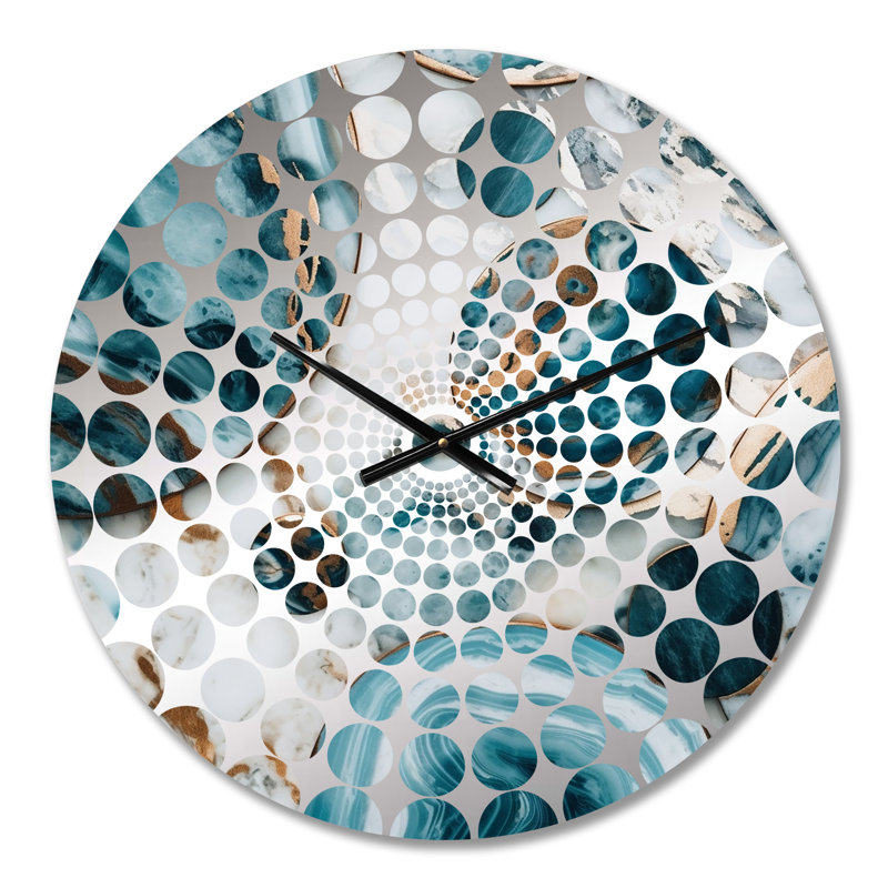 Abegail - Horloge murale abstraite en marbre, Petit