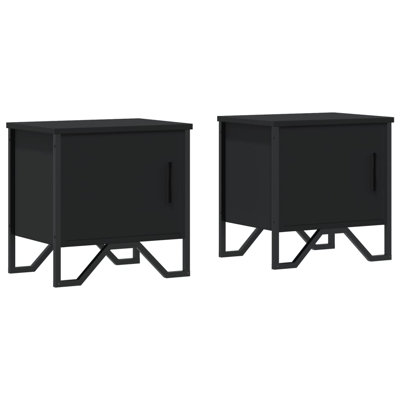 Sebestian 40cm W Metal Bedside Table