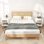 Ensemble de chambre à coucher 3 pièces avec station de charge (table de chevet et commode)-707888615