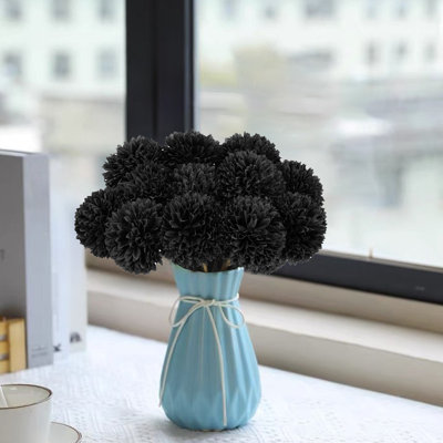  Fleurs artificielles artificielles pour la décoration de la maison 10 pièces Fleurs artificielles de chrysanthèmes en soie Fleurs pour la fête d'Halloween