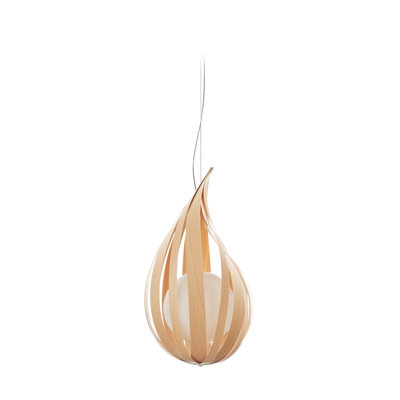 Raindrop Suspension Light - Small - Natural Beech