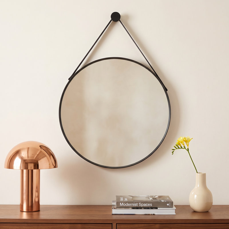 Emile Steel Round Mirror