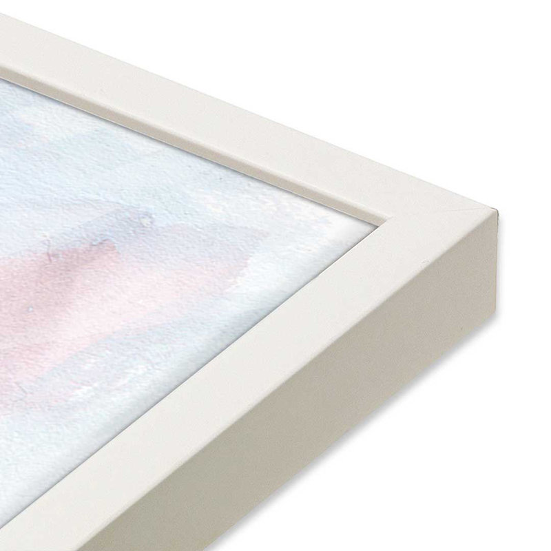 «Silent Opal I» par Melissa Wang, reproduction d'art, H 12 po x l 12 po, Impression sur cadre ouvert sans papier mat, Blanc